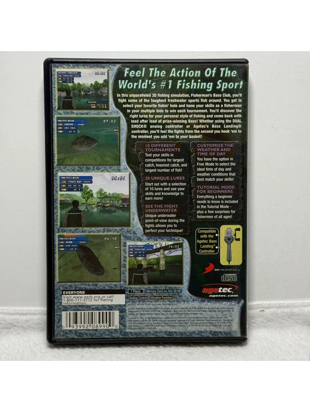 Fisherman's Bass Club PS2 PlayStation 2 Complete CIB Authentic